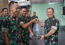 Dukung Ketahanan Pangan,Korem 072/Pmk Bagikan Ikan Lele Untuk Prajurit