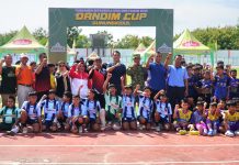 Dukung Pembinaan Atlet Sepakbola Usia dini,Memperebutkan Trophy Dandim Cup