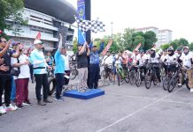 Kasrem 072/Pmk Hadiri Fune Bike HUT ke 80 POMAL