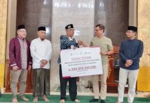 BUMN dan PT Sembilan Berlian. Adakan Serah Terima Dana Sindikasi 300 M,Untuk Pengembangan Ekonomi Berbasis Masjid